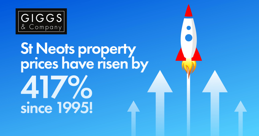 St Neots Property Prices Have Risen by 417% Since 1995 St Neots Property Prices Have Risen by 417% Since 1995