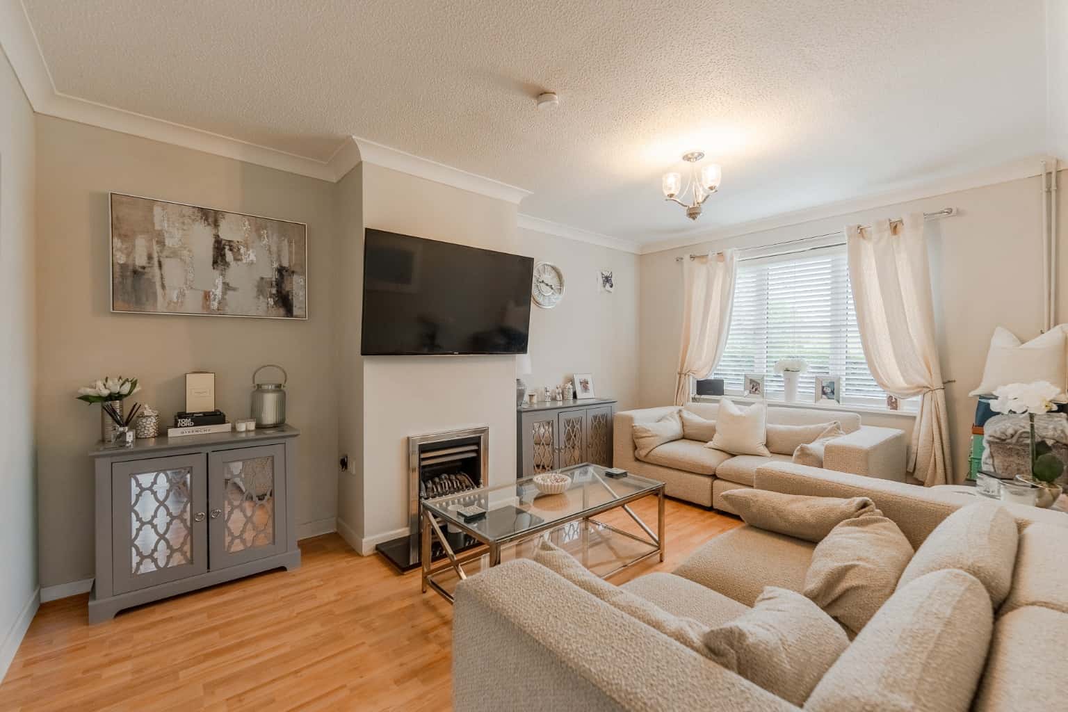 Beautifully extended four bedroom end of terrace property overlooking open green space to front Property image 3